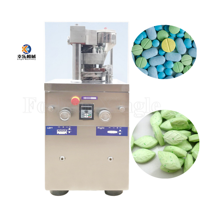 Single punch lightweight chemical tablet press