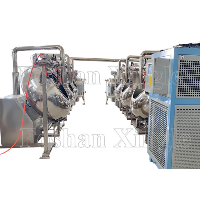 High Speed Chocolate Almonds Coat Food Coating Machine