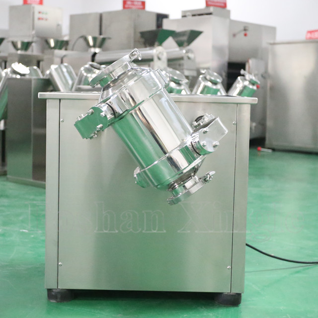 Efficient stainless steel 3D granule powder Mixing machine