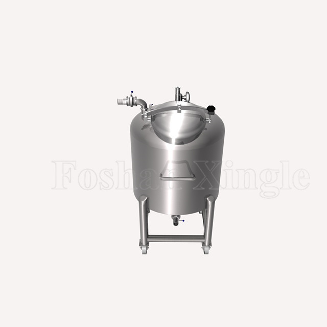 Stainless Steel 100L Mobile Milk Verticle Storage Mixing Tank