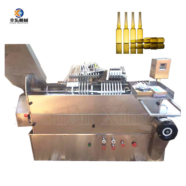 Four-head 1-10ml high precision ampoule filling and sealing machine