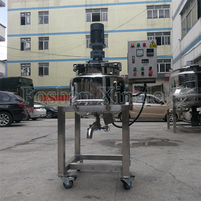 Stainless Steel Shampoo Soap Mixing Tank with Agitator