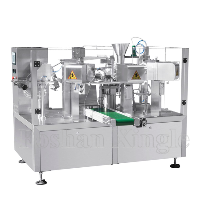 Bag weighing and packing machine