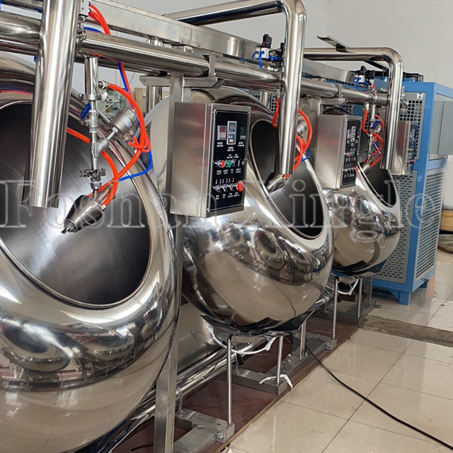 High Speed Chocolate Almonds Coat Food Coating Machine