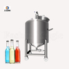 Stainless Steel 100L Mobile Milk Verticle Storage Mixing Tank