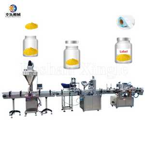 Full Auomatic Powder Weighing Filling Bottling Production Line