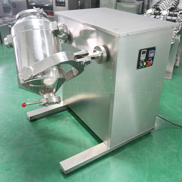 3D Spice Food Drum Mixer Powder Mixing Machine