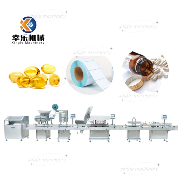 Efficient high speed softgel tablet counting line