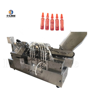 Pharmaceutical 6 Needles Cosmetics Ampoule Filling And Sealing Machine