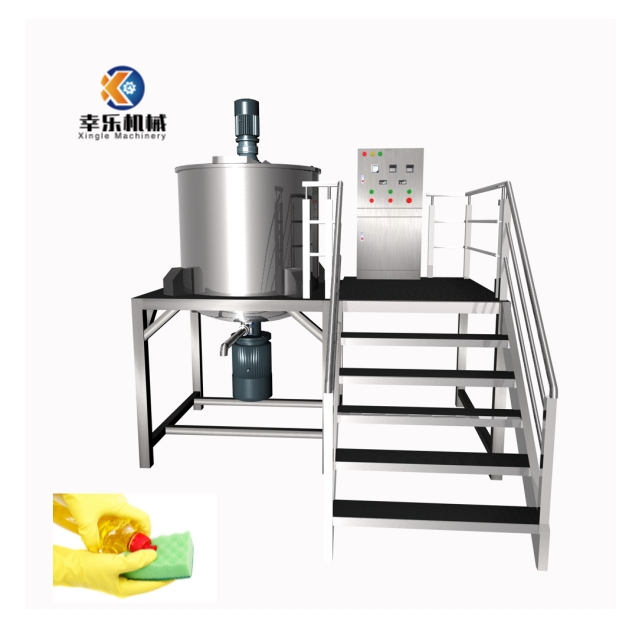 High speed shower gel detergent mixing tank with agitator