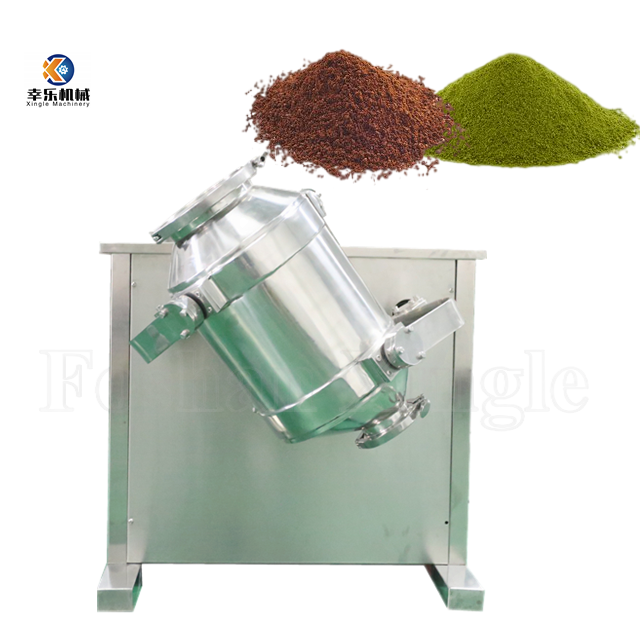 3D Spice Food Drum Mixer Powder Mixing Machine