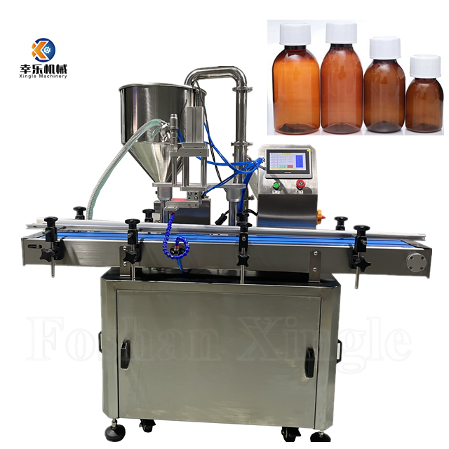 High speed single head servo gear pump filling machine