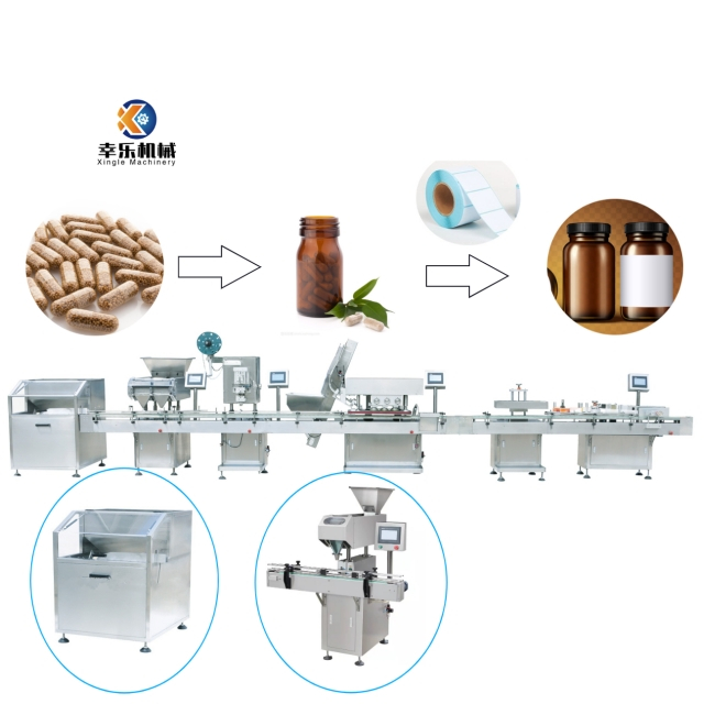 High accuracy capsule pharmaceutical bottle packaging line