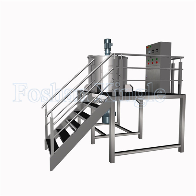 1000L High Speed Lotion Single Layer Mixing Tank