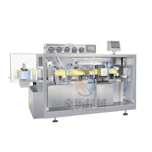 plastic ampoule filling and sealing machine