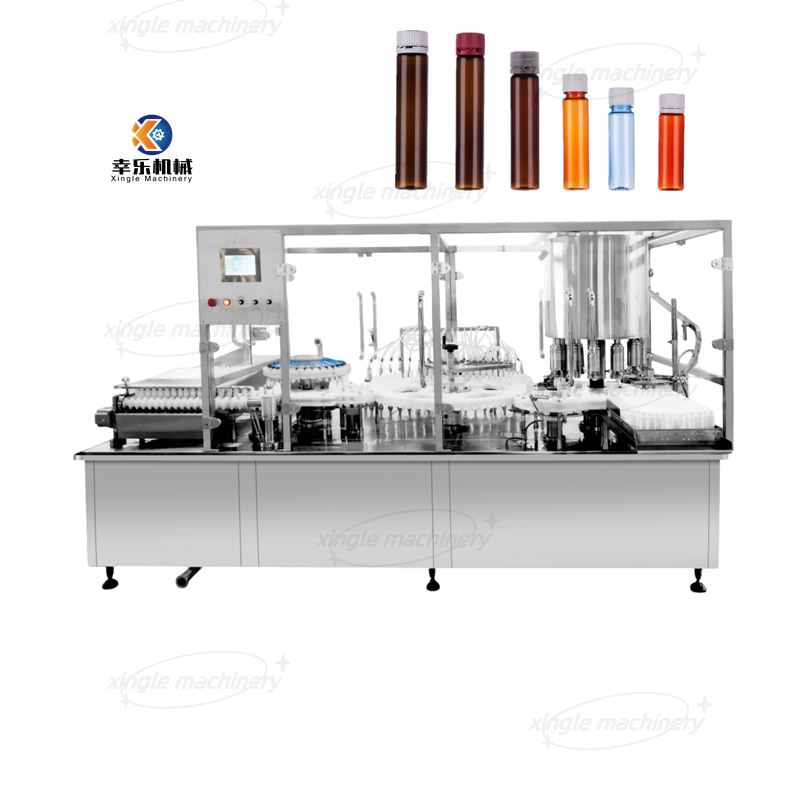 Automatic Liquid Vial Plastic Bottle Filling And Sealing Machine