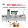 Linear High Speed 1-50ml Vial Filling And Plugging Capping Machine