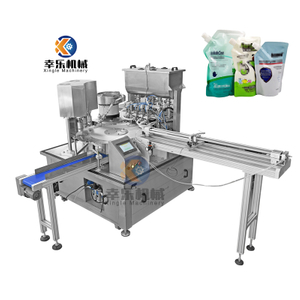 Liquid Detergent Spout Bag Automatic Filling And Capping Machine