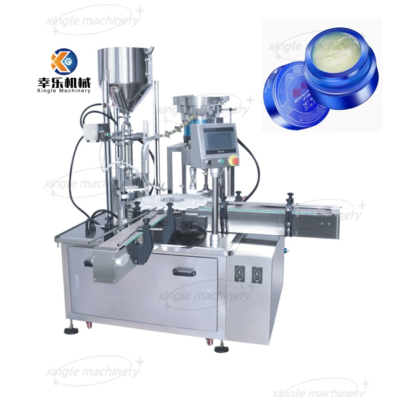 Full-automatic Small Bottle Paste Filling And Capping Machine