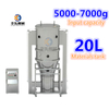 Lab Stainless Steel Vertical Fluidized Bed Dryer Granulator Machine