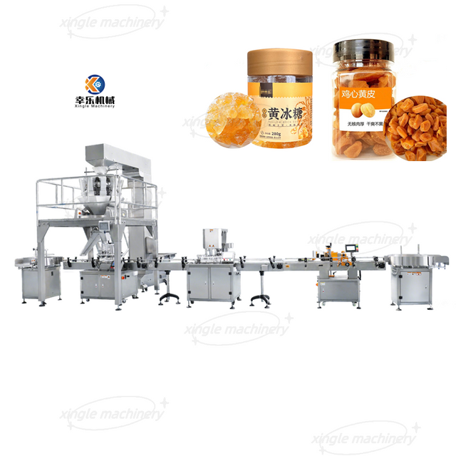 Automatic Bottling Packing Nuts Food Granules Filling Line