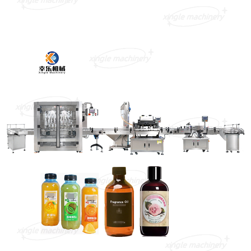 Customize Automatic Liquid Filling Capping And Labeling Machine Line