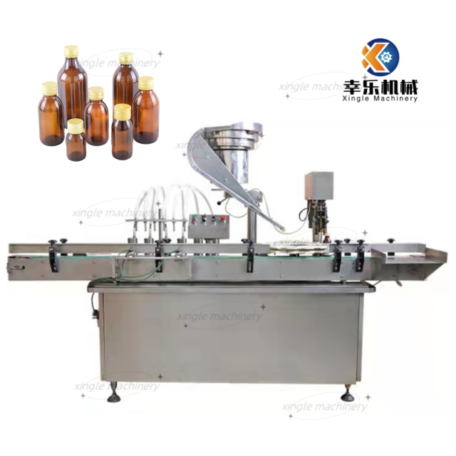 High Speed 6 Head Chemical Liquid Vial Filling And Capping Machine