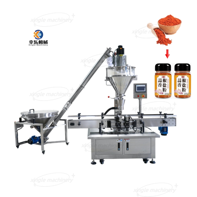 Full Automatic Auger Feeding Dry Spices Powder Filling Machine