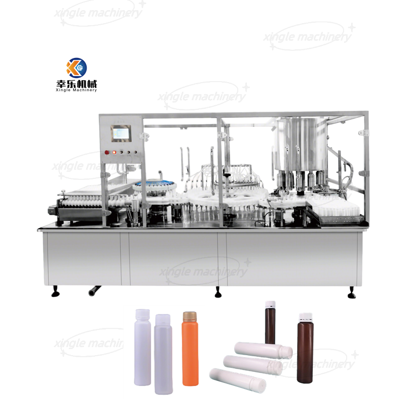 Automatic Liquid Vial Plastic Bottle Filling And Sealing Machine