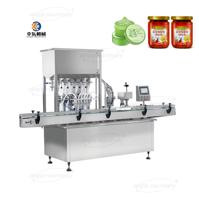 Automatic Paste Yogurt Jam Bottle Filling And Sealing Machine