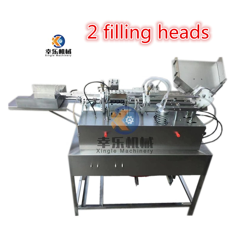 Custom 2 Needles 5-10ml Ampule Filling And Sealing Machine