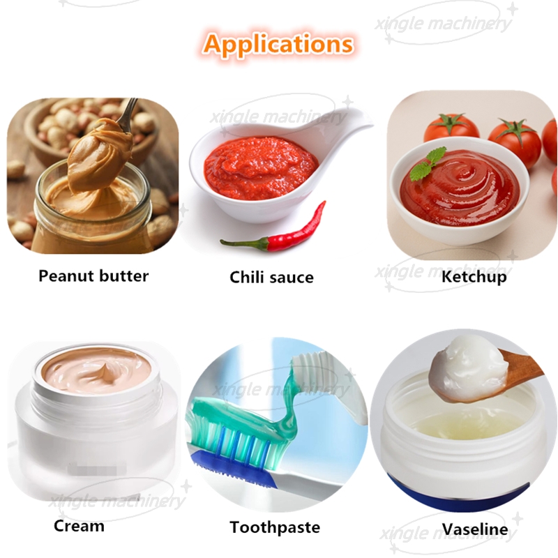 Four Heads Paste Cosmetic Cream Filling Machine