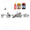 Automatic Bottle Jam Paste Filling Packaging Production Line