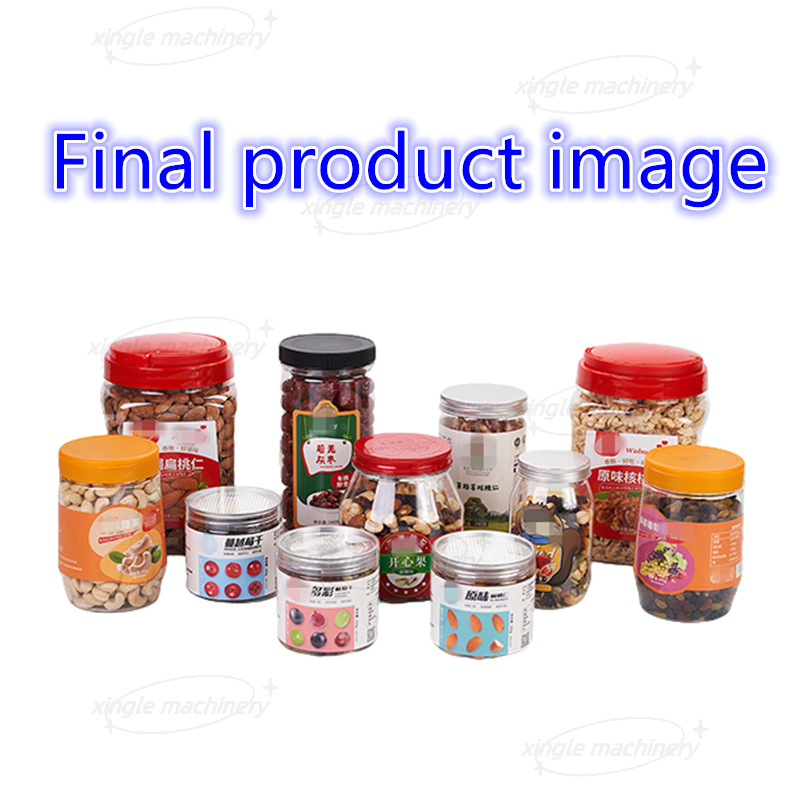 Automatic Bottling Packing Nuts Food Granules Filling Line