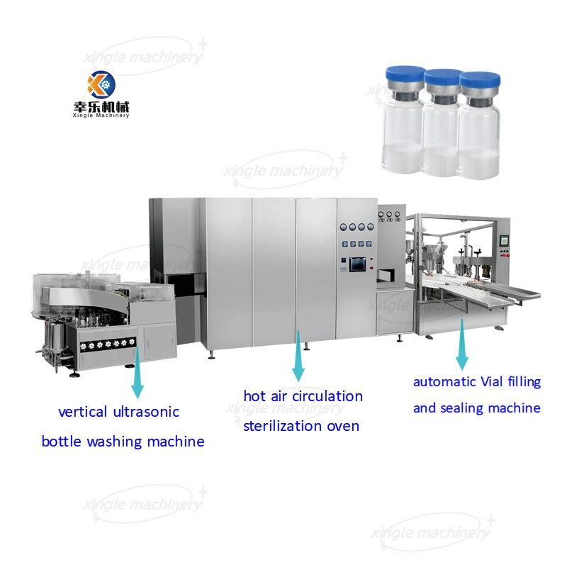 Pharmaceutical High Speed Line 5-30ml Powder Vial Filling Machine