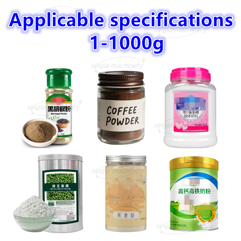 Full Automatic Auger Feeding Dry Spices Powder Filling Machine