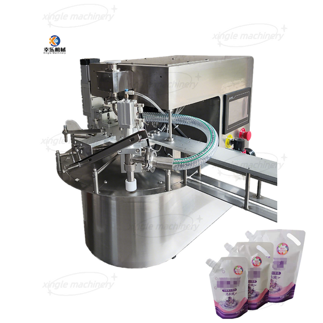 Automatic Liquid Paste Spout Pouch Filling And Capping Machine