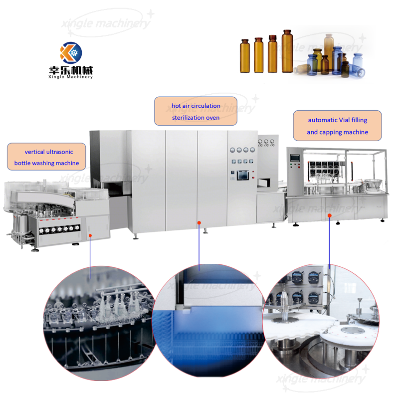 High Speed Liquid Vial Bottle Filling Linkage Production Line