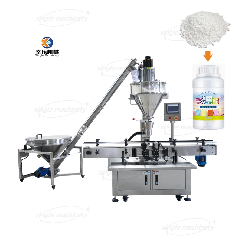 Full Automatic Auger Feeding Dry Spices Powder Filling Machine