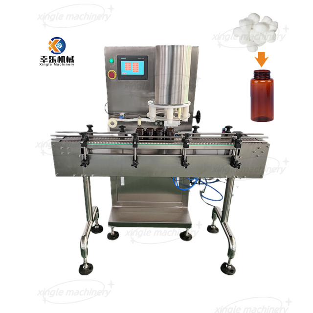 Automatic Bottle Inserter Inserting Cotton Filling Machine