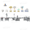 Automatic Powder Filling Capping And Labeling Line for Bottles