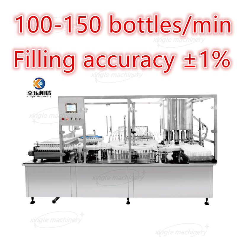 Automatic Liquid Vial Plastic Bottle Filling And Sealing Machine