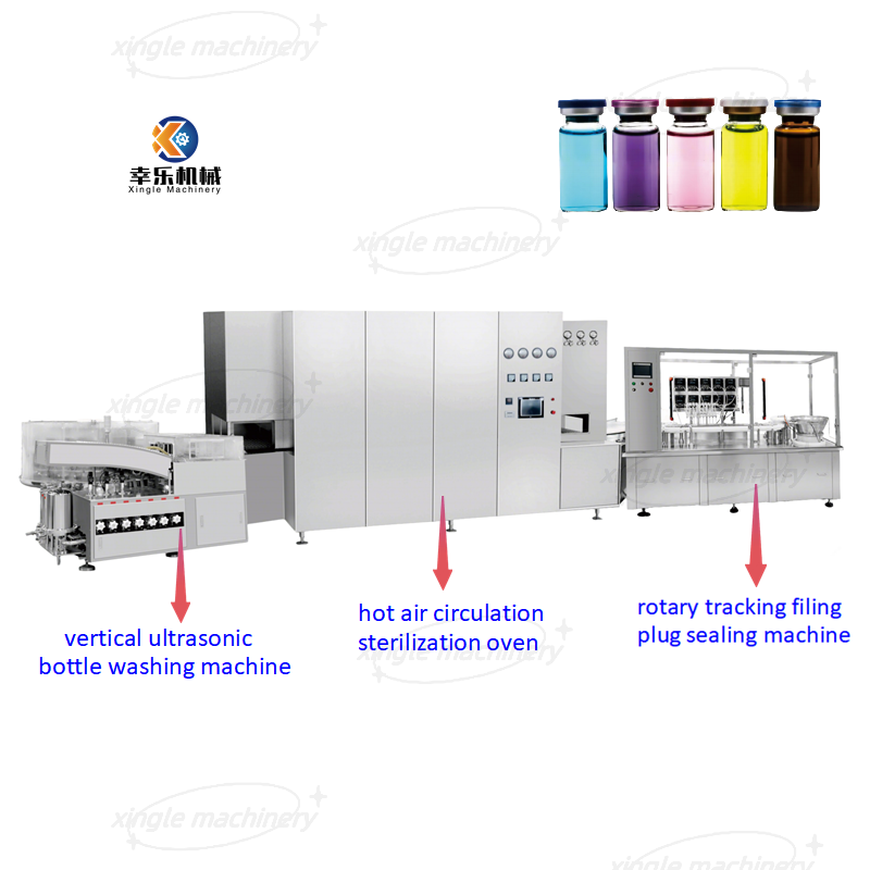 High Speed Liquid Vial Bottle Filling Linkage Production Line