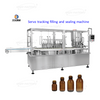 Auto Liquid Bottle Vial Servo Tracking Filling And Sealing Machine