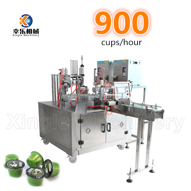 Automatic Sauce Jelly Yogurt Cup Filling And Sealing Machine