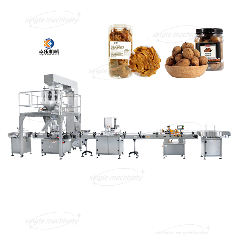 Granules filling line