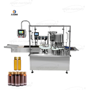 Rotary Automatic Oral Liquid Syrup Vial Filling And Capping Machine