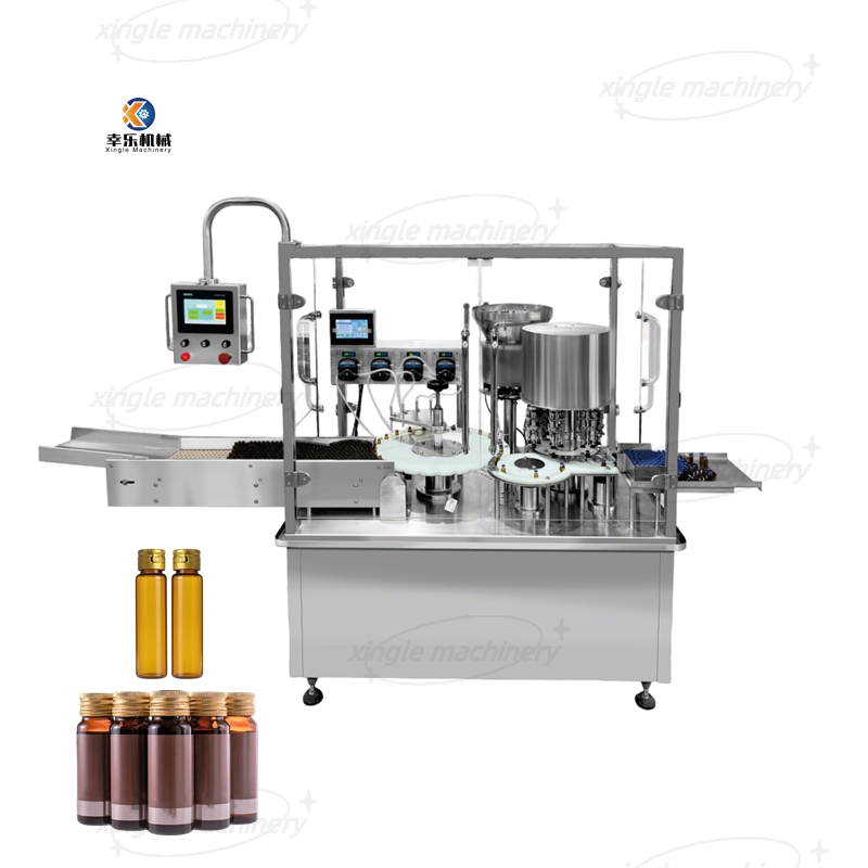 Rotary Automatic Oral Liquid Syrup Vial Filling And Capping Machine