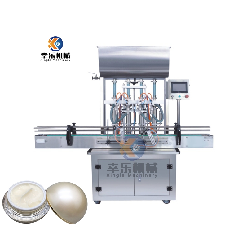 Four Heads Paste Cosmetic Cream Filling Machine