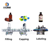 Desktop Automatic Liquid Filling And Capping Labeling Line